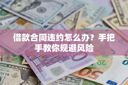 武汉借款合同违约怎么办？手把手教你规避风险