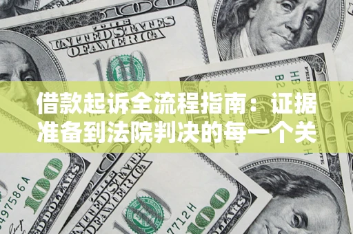 武汉借款起诉全流程指南：证据准备到法院判决的每一个关键步骤