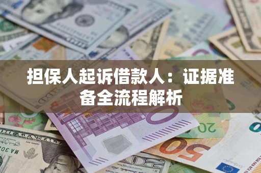 武汉担保人起诉借款人：证据准备全流程解析