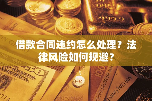 武汉借款合同违约怎么处理？法律风险如何规避？
