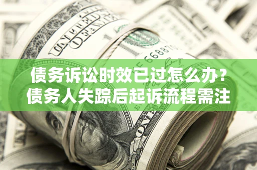 武汉债务诉讼时效已过怎么办？债务人失踪后起诉流程需注意什么？