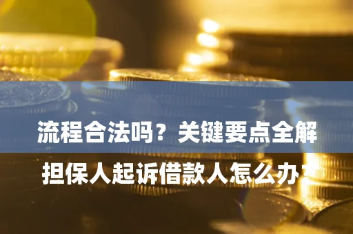 武汉

担保人起诉借款人怎么办？流程合法吗？关键要点全解析