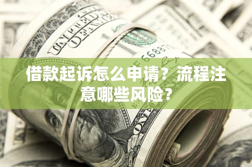 武汉借款起诉怎么申请？流程注意哪些风险？