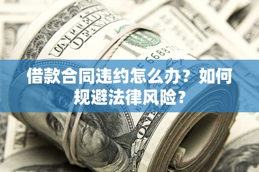 武汉借款合同违约怎么办？如何规避法律风险？