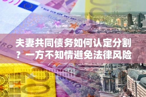 武汉夫妻共同债务如何认定分割？一方不知情避免法律风险必看！